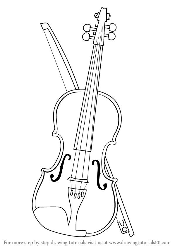 598x844 Drawn Musician Violinist - Violin Pencil Sketch