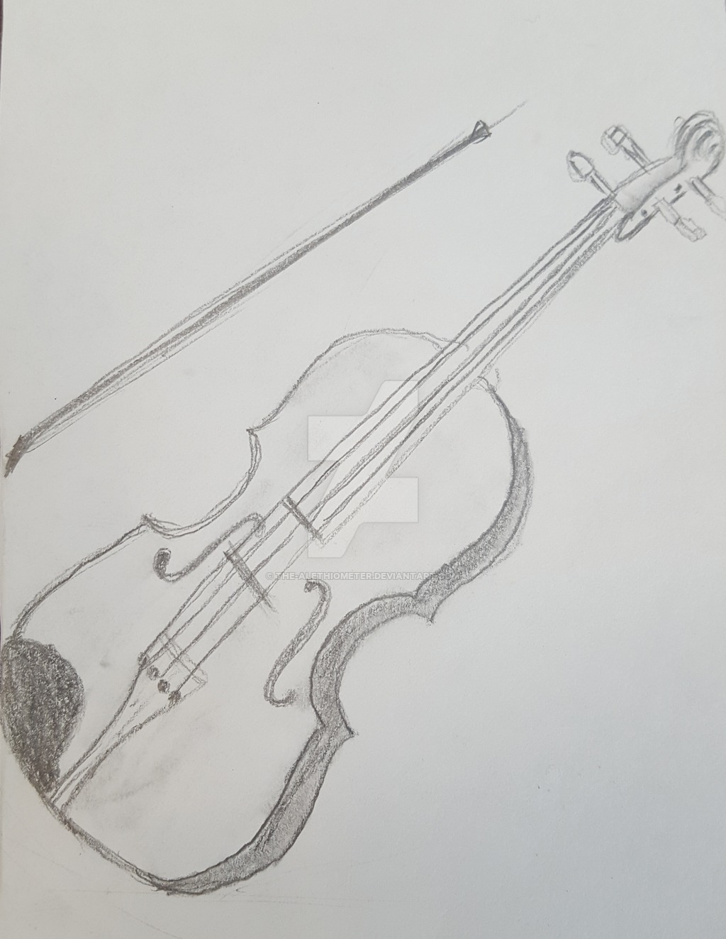 1024x1323 Violin Sketch By The Alethiometer - Violin Sketch