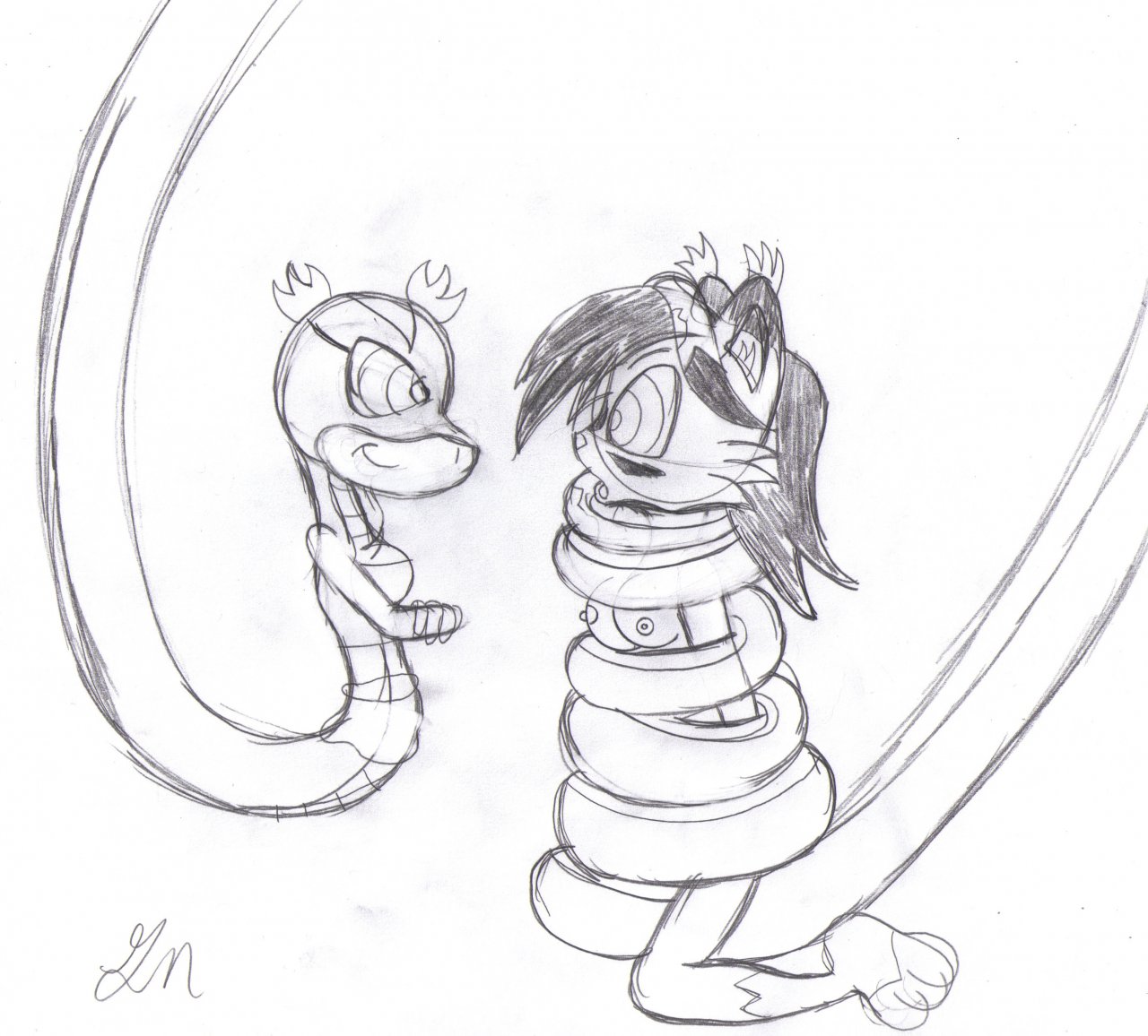 1280x1156 Viper Meets Nicole Sketch By Gnnnn - Viper Sketch