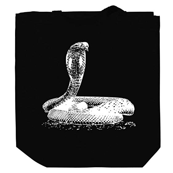 562x562 Snake Sketch Canvas Tote Bag Gym Totes - Viper Snake Sketch