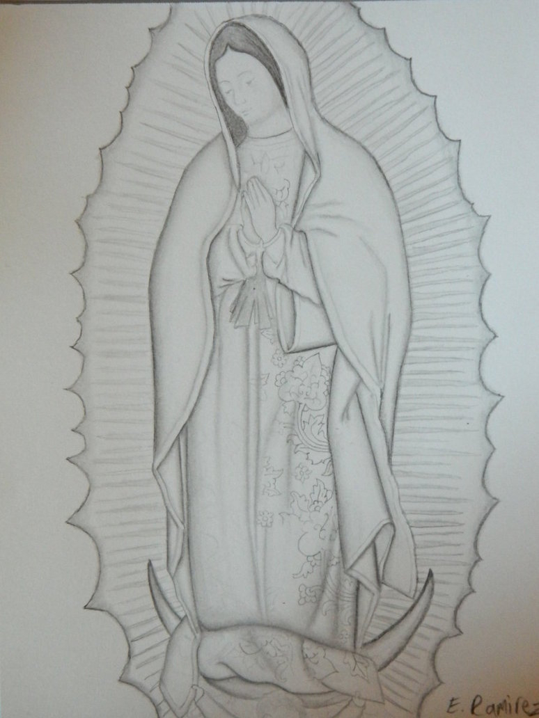 Virgen De Guadalupe Sketch