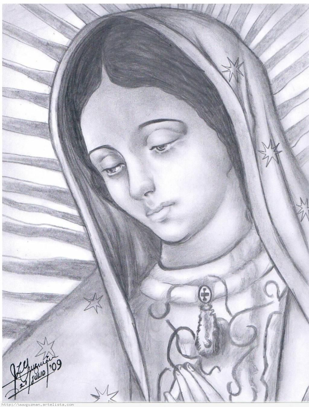 Virgen De Guadalupe Sketch at Explore collection