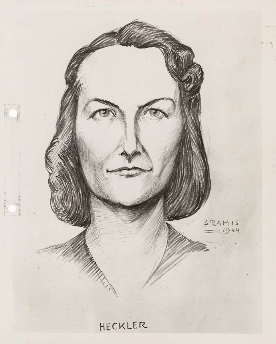 965x1200 Photograph Of A Drawing Of Virginia Hall - Virginia Sketch