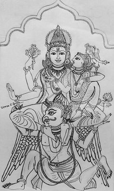 236x394 The 38 Best Vishnu Images In 2018 Hare Krishna - Vishnu Sketch