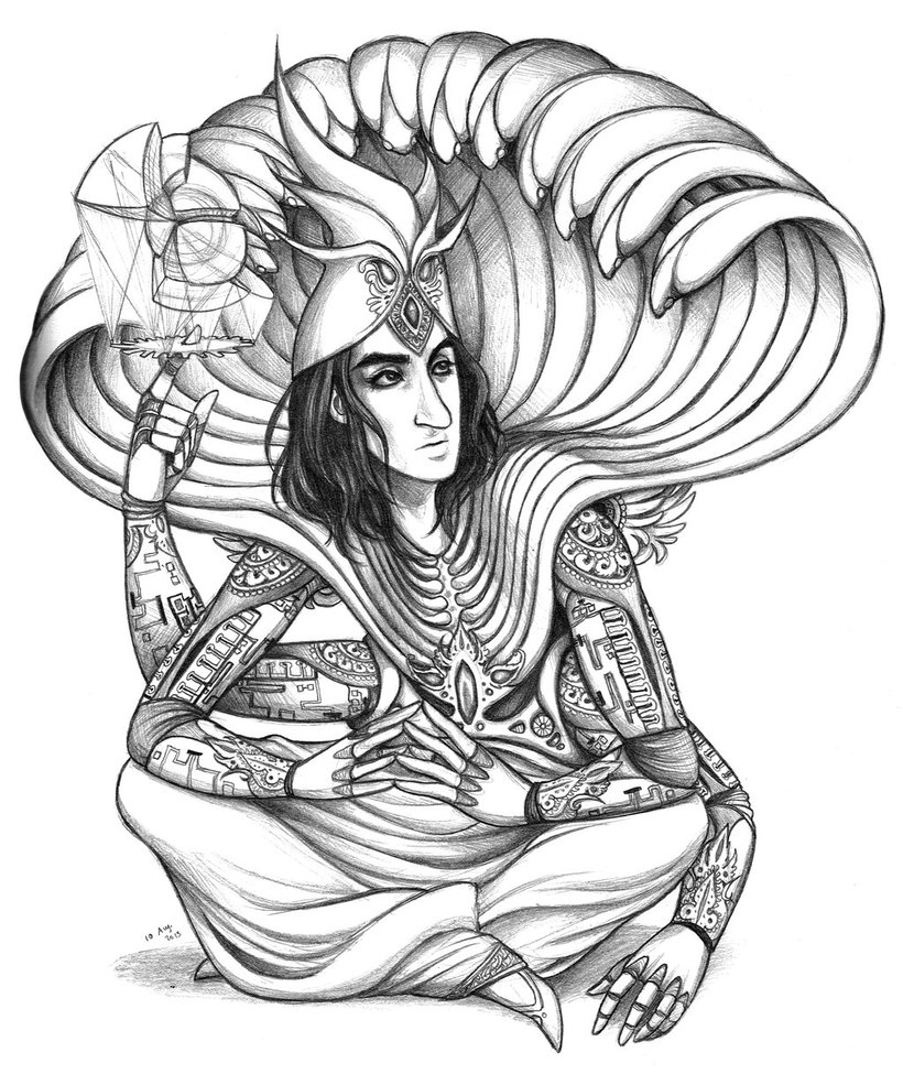 820x975 Vishnu Pencil Sketch By Squonkhunter - Vishnu Sketch
