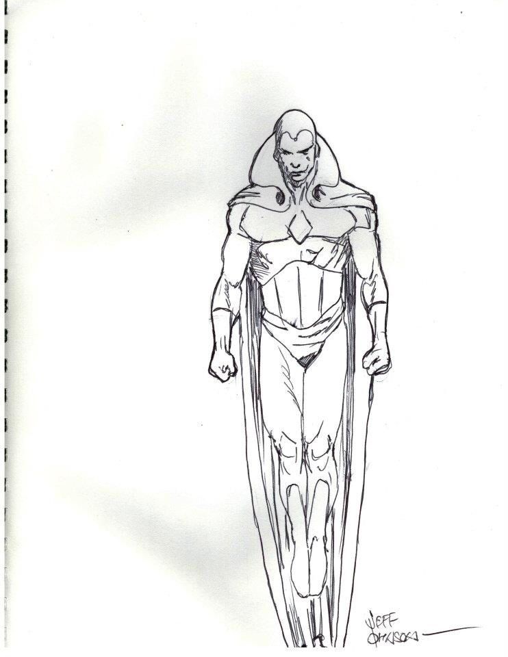 742x960 This Is A Vision Sketch Done By Jeff Johnson. He Pencilled Vision - Vision Sketch