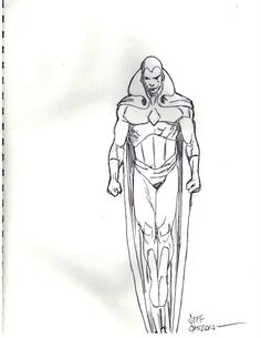 236x305 Vision Headshot By Paco Diaz! Looking Serious!! Vision Of The - Vision Sketch