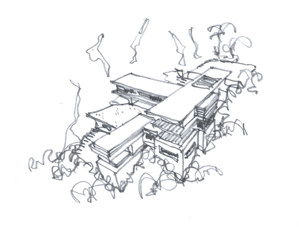 1242x1000 Gallery Of Villa Amanzi Original Vision - Vision Sketch