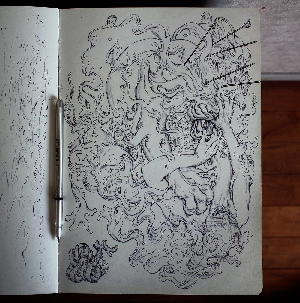 1000x1008 Sketch James Jean - Visual Sketch