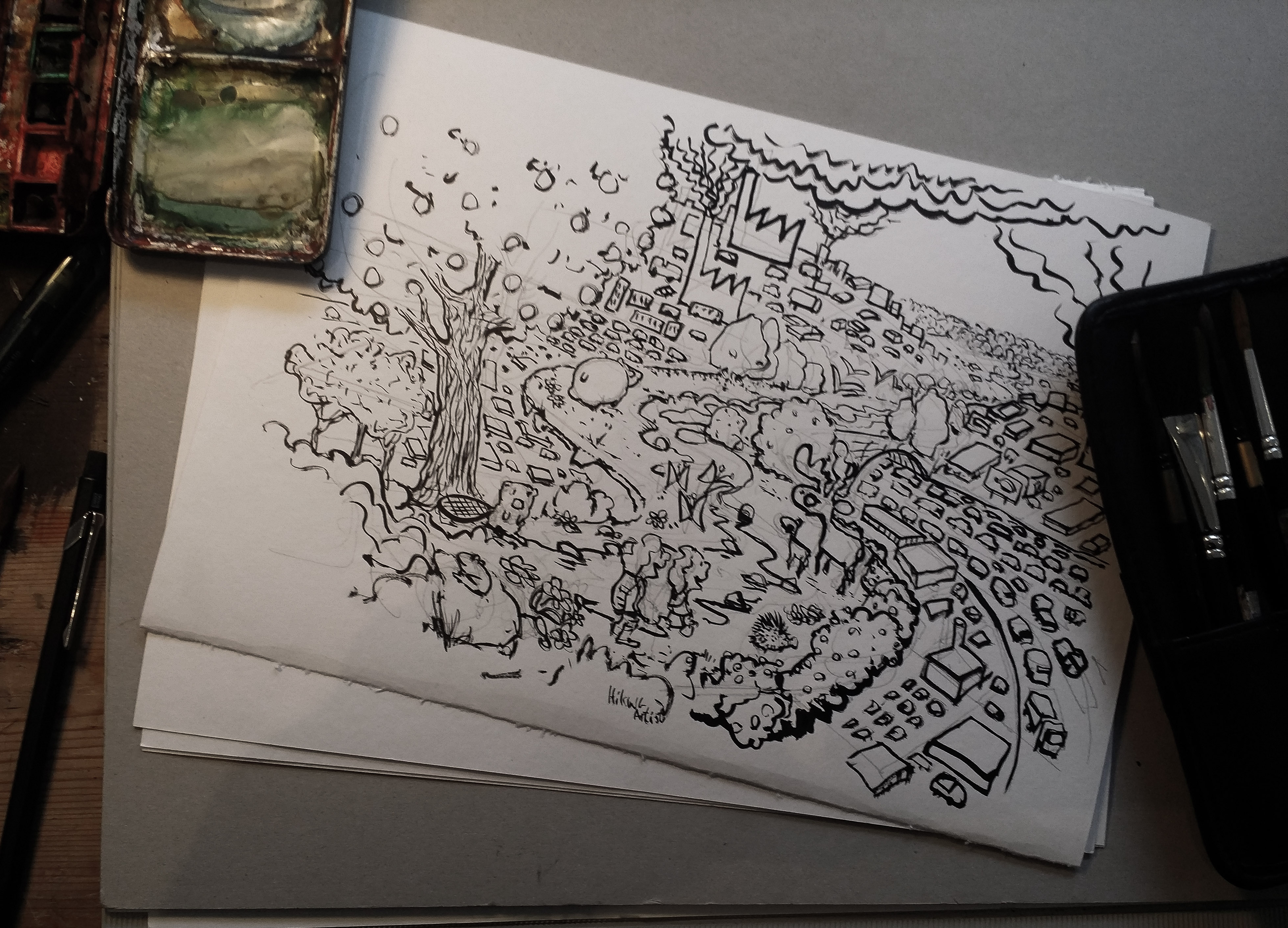 3919x2824 Biodiversity The Hiking Artist Project By Frits Ahlefeldt - Visual Sketch