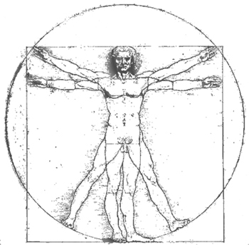 350x350 The Vitruvian Man - Vitruvian Man Sketch
