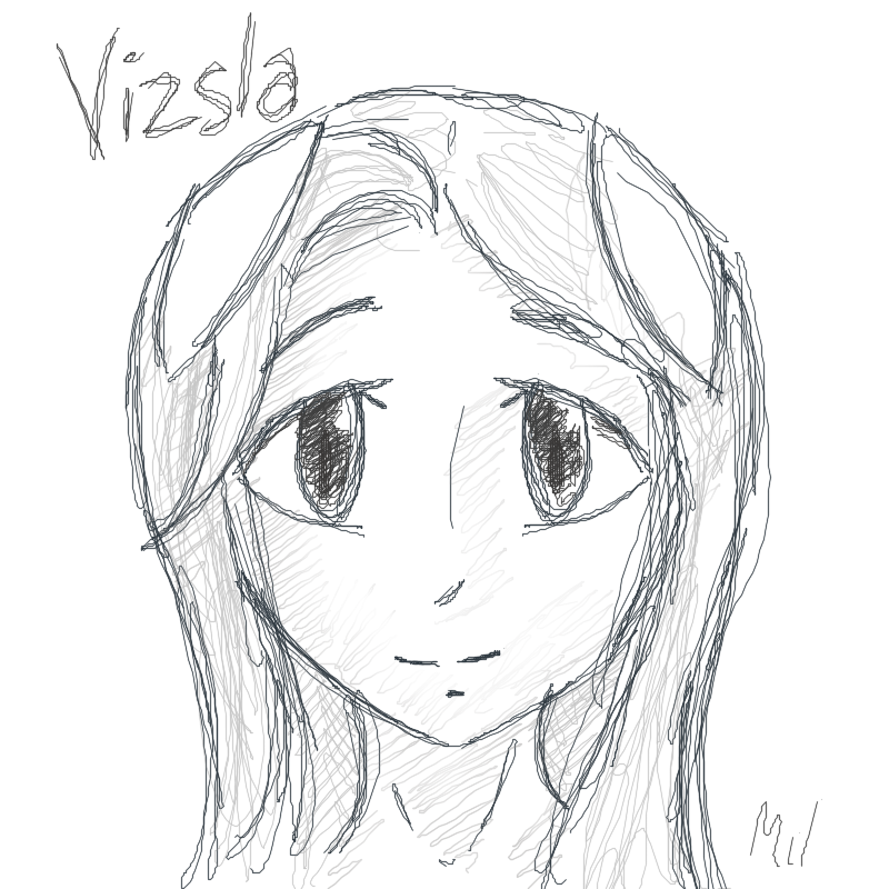 800x800 Vizsla Sketch By Mimill 1404 - Vizsla Sketch