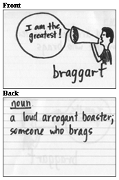 173x262 Vocabulary Sketches Flashcard Template - Vocabulary Sketch