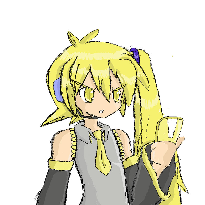 800x800 Vocaloid Sketch Neru By Skullkat - Vocaloid Sketch