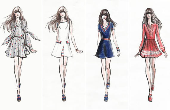 570x370 Now You Can Finally Dress Like Zooey Deschanel (Without A - Vogue Sketches