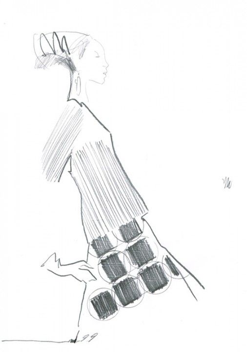 506x720 Piet Paris Unit C.m.a Vogue Sketches Fashion - Vogue Sketches