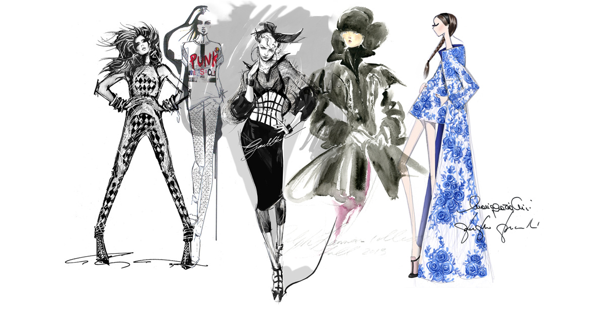 1200x616 Strokes Of Genius Vogue Paris - Vogue Sketches