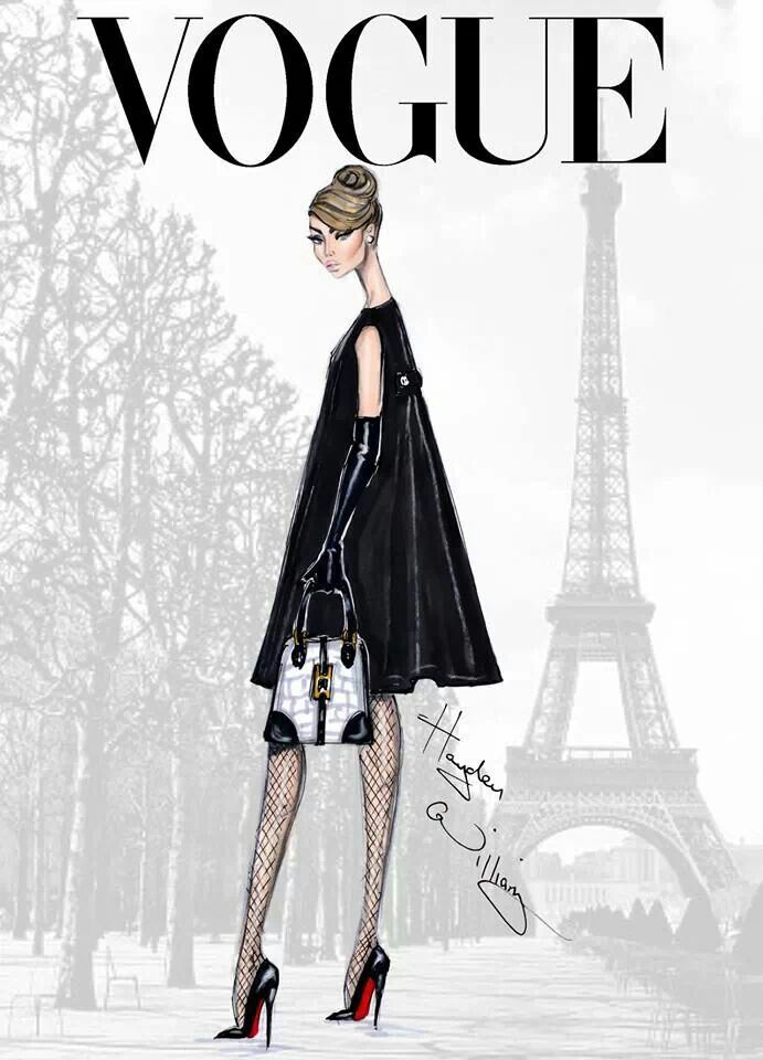 691x960 We Love This Classic Vogue Sketch Living Sketches - Vogue Sketches