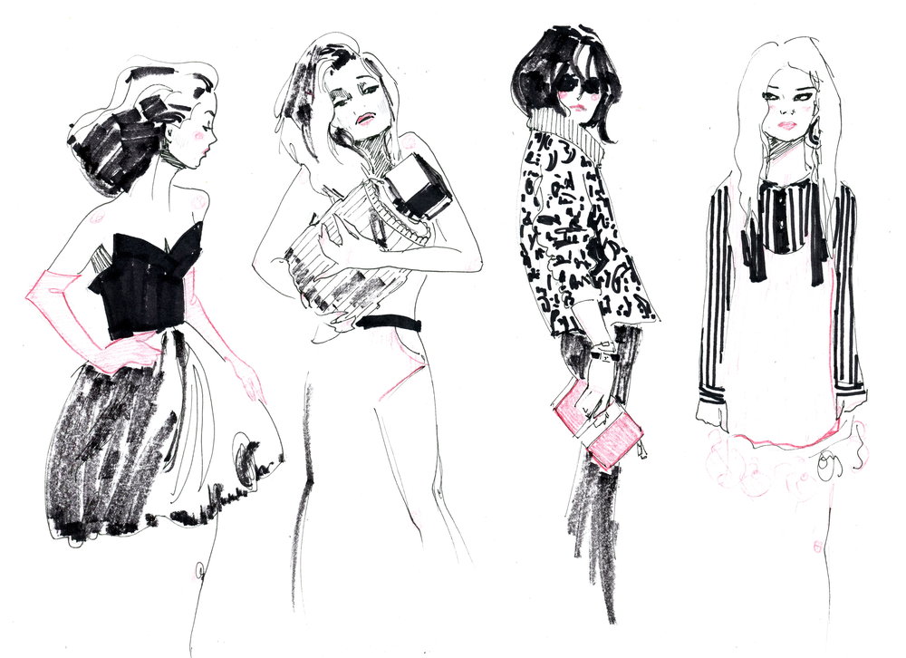 1000x726 Beauty Evelyn Haupt - Vogue Sketches