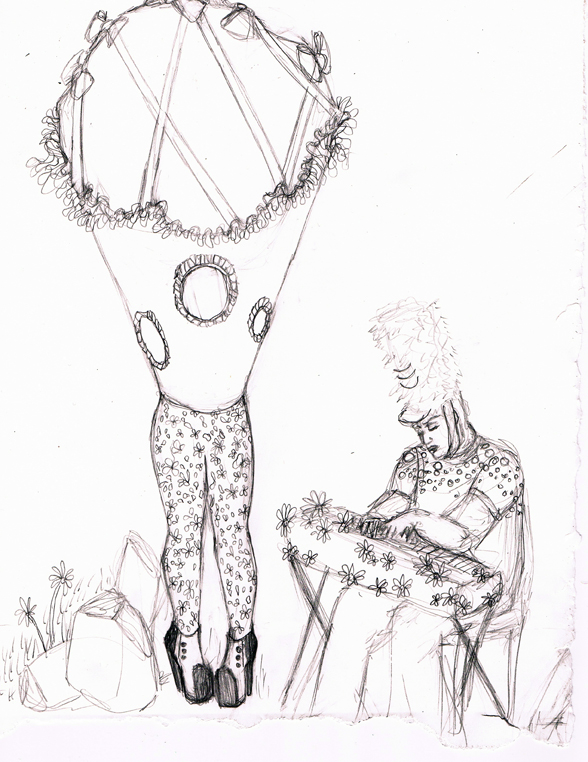 588x762 Sketch For Voice Lesson Performance Matthew De Leon - Voice Sketch