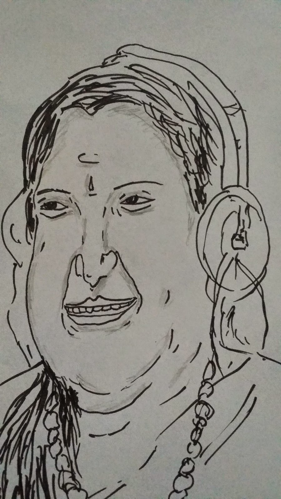 900x1600 Art Super Voice Singer Chitra Madam Sketch - Voice Sketch