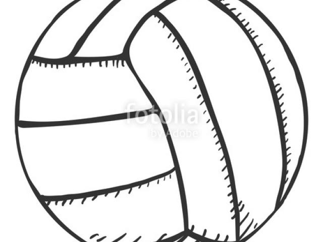 640x480 Volleyball Clipart Sketch 18 - Volleyball Net Sketch
