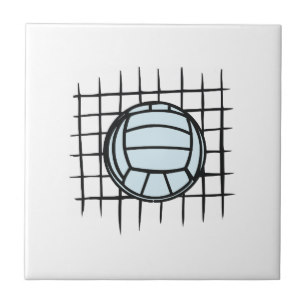 307x307 Volleyball Decorative Ceramic Tiles Zazzle - Volleyball Net Sketch