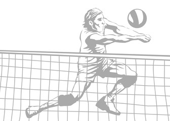 336x240 Volleyball Photos, Royalty Free Images, Graphics, Vectors Amp Videos - Volleyball Net Sketch