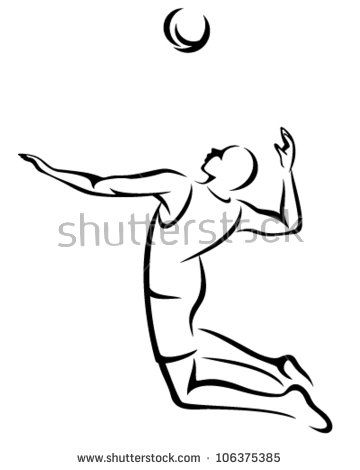 360x470 Image Result For Sketch Of Volleyball Player Draws - Volleyball Player Sketch