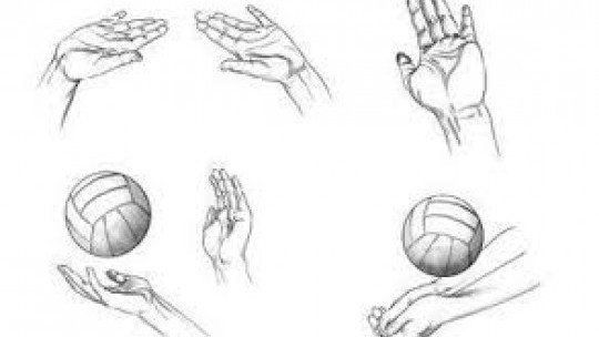 540x304 Cool Volleyball Drawings Free Coloring Library - Volleyball Sketch