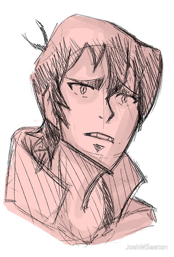 564x831 Keith Voltron Sketch (Sticker) By Joshmseaton Redbubble - Voltron Sketch