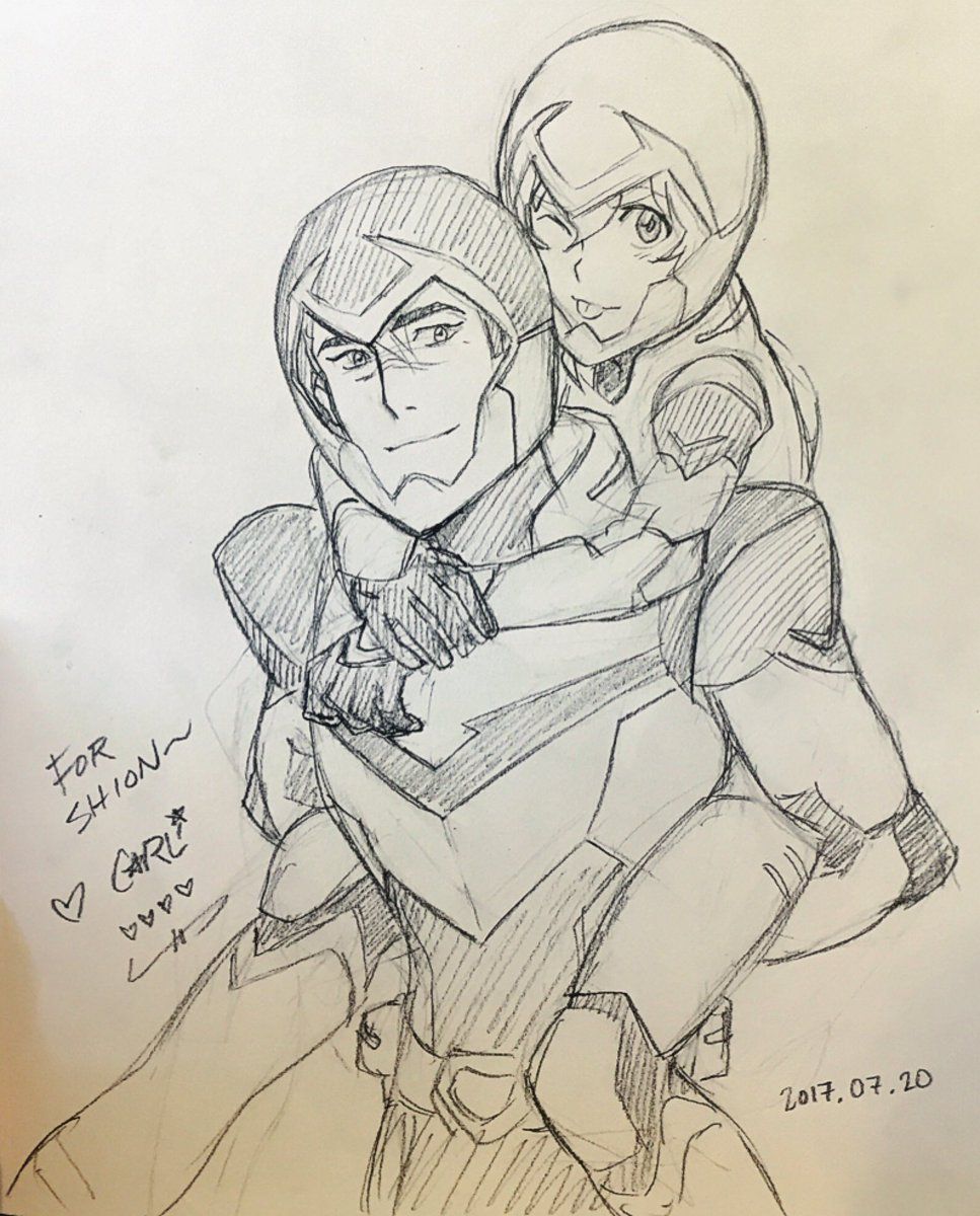 967x1200 Shiro And Pidge Paladins Of Voltron Sketch Drawing From Voltron - Voltron Sketch