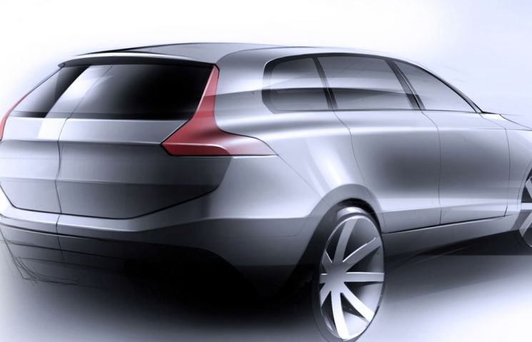 745x480 Volvo Reveals Sketches Of The Xc90 Successor - Volvo Sketch
