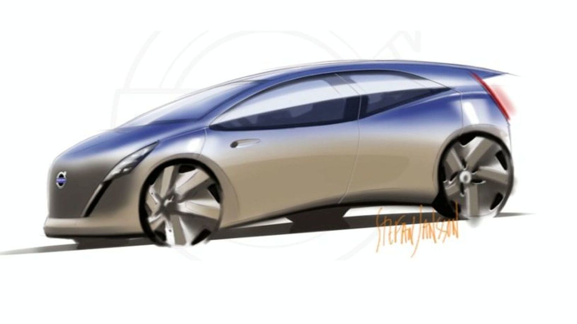 1920x1080 Alleged Future Volvo Electric Vehicle Sketch Surfaces - Volvo Sketch