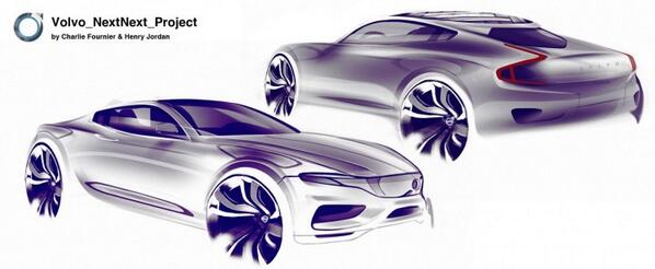 598x246 Car Body Design On Twitter Daily Sketch Volvo Nextnext Project - Volvo Sketch