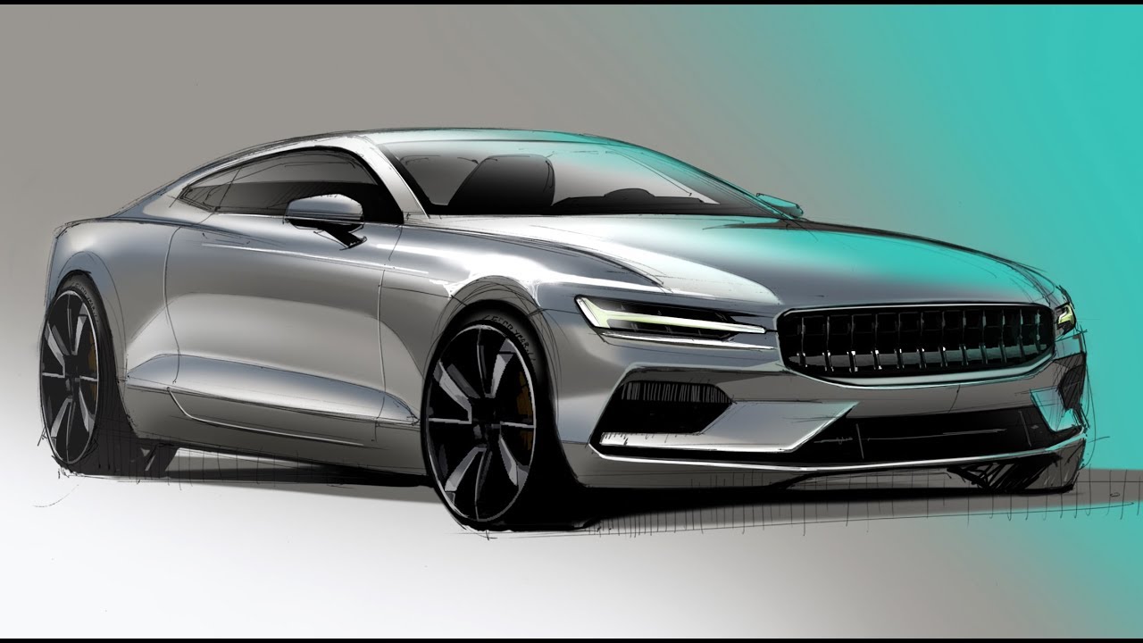 1280x720 Car Design Sketch Amp Drawing - Volvo Sketch
