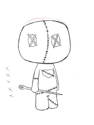 320x427 Paper Voodoo Doll Drawings On Pictures Of Printable Paper Voodoo - Voodoo Doll Sketch