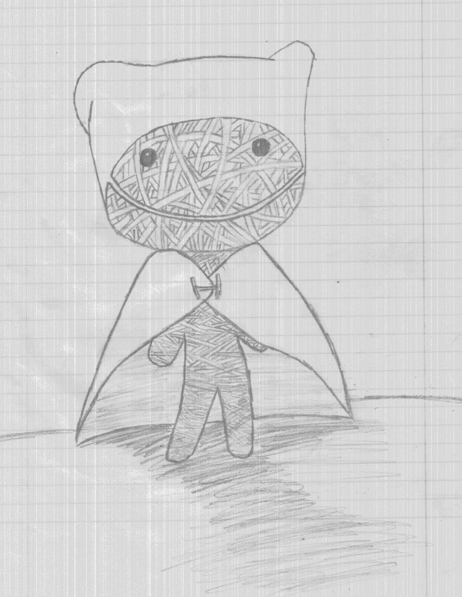 900x1163 Drawn Dall Voodoo Doll - Voodoo Doll Sketch