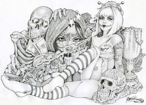 500x361 Voodoo Doll By Mouse Lopez Prison Artist Tattoo Sketch - Voodoo Sketch