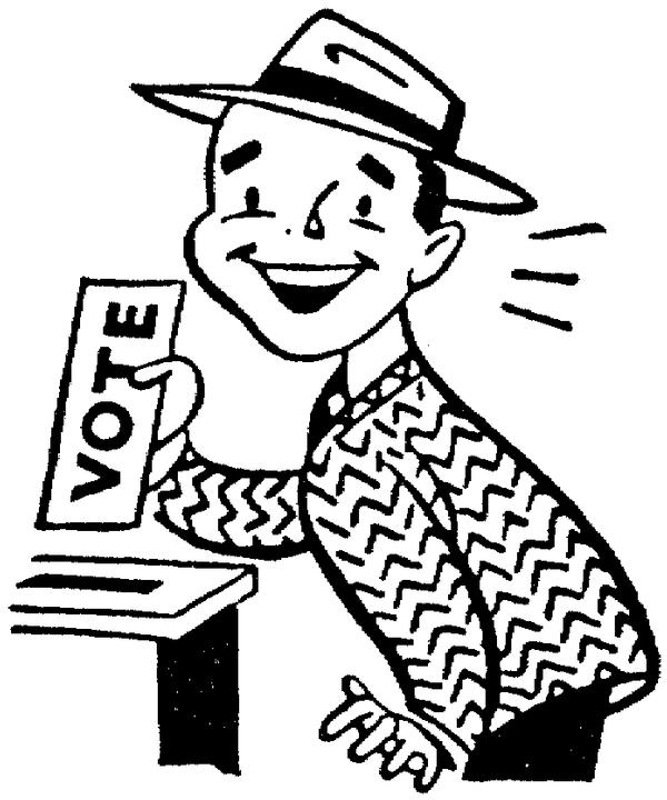 600x720 Election Day Drawing, Pencil, Sketch, Colorful, Realistic Art - Voting Sketch