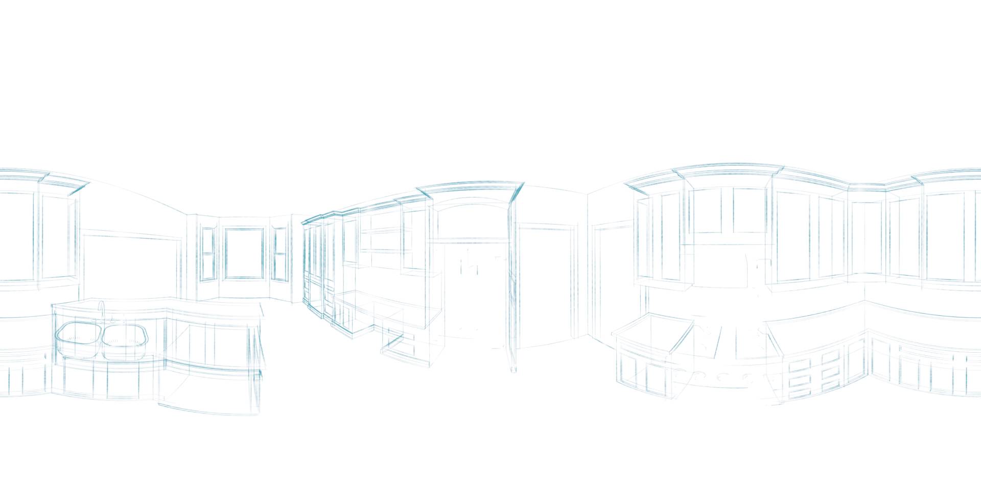 1920x960 Vr Kitchen Visualization - Vr Sketch