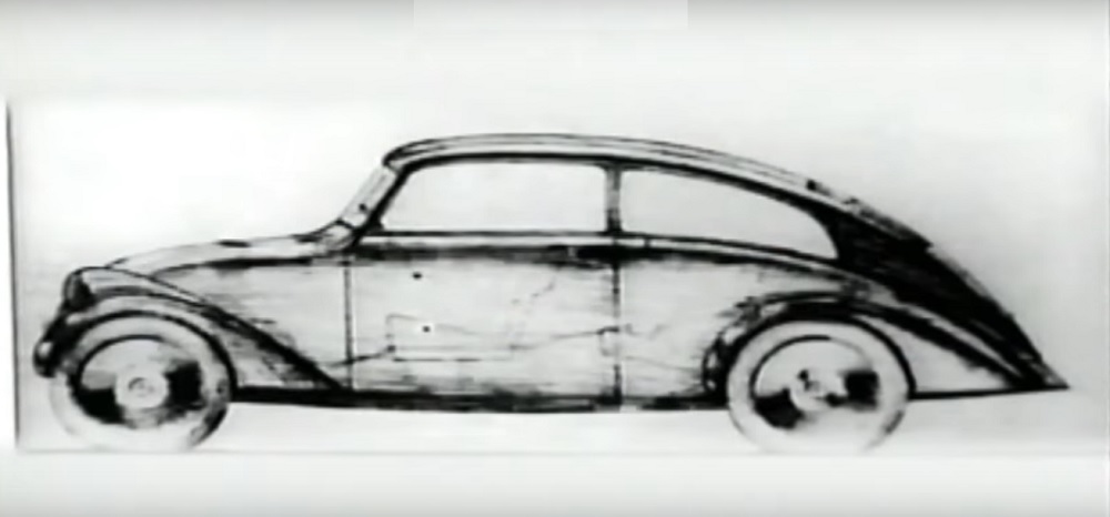 1000x466 Volkswagen Beetle Design Sketch Behind The Wheel - Vw Beetle Sketch