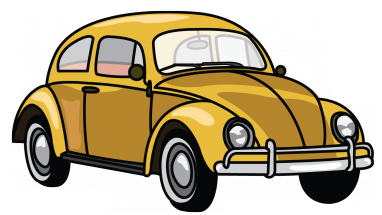382x215 How To Draw Vw Beetle, A Car, Easy Step By Step Drawing Tutorial - Vw Bug Sketch