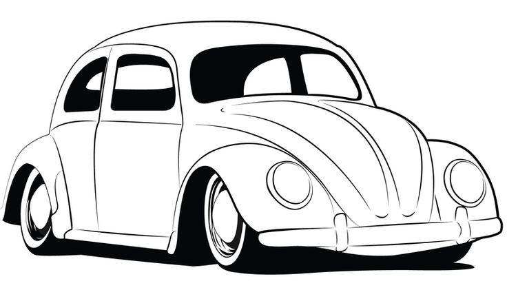 736x421 Vw Beetle Drawing Pic Drawing Skill - Vw Bug Sketch