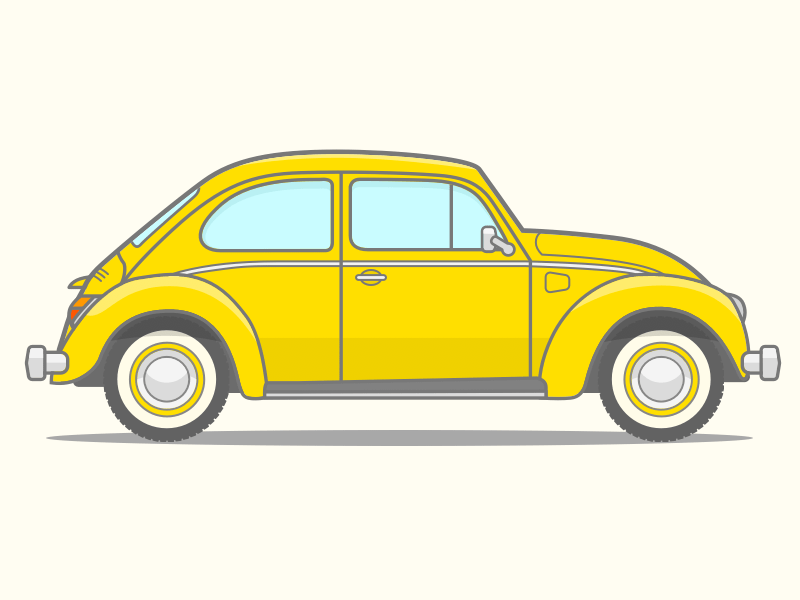 800x600 Vw Beetle Vector Line Art Sketch Freebie - Vw Bug Sketch
