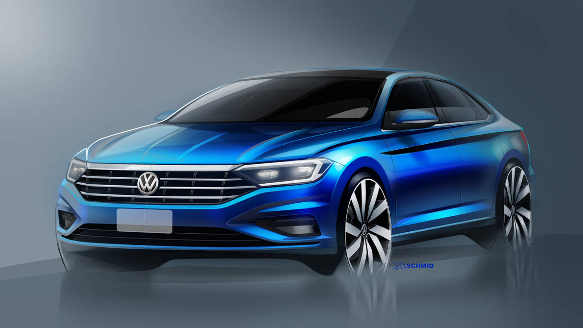 1200x675 New Vw Jetta These Sketches Are Our Best Look Yet - Vw Sketch