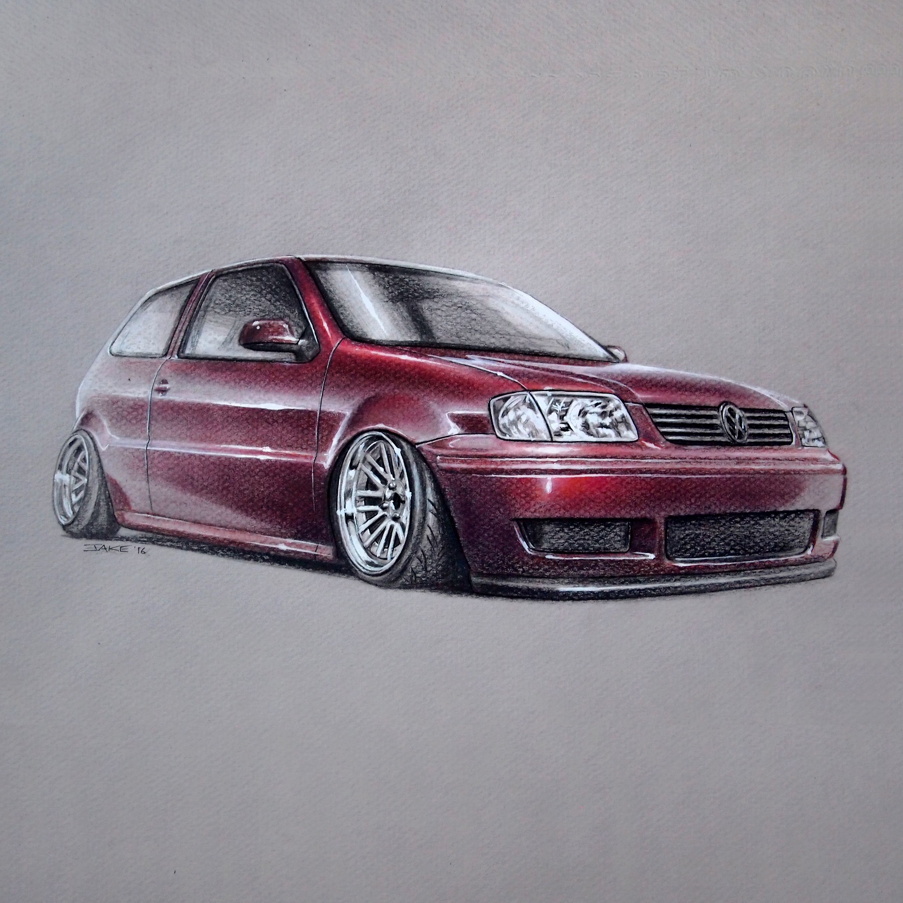3097x3097 Vw Polo Sketch Steemit - Vw Sketch