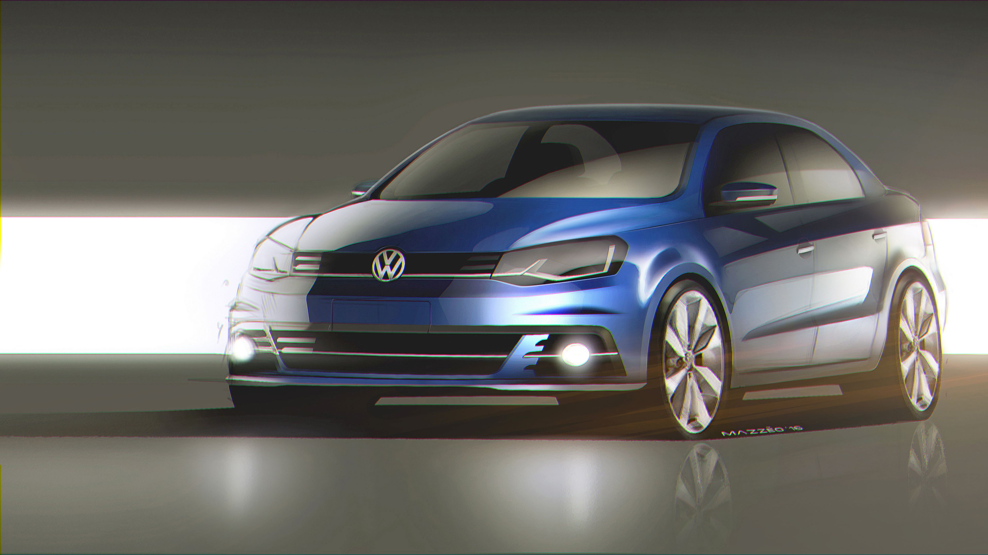 3840x2160 Vw Sketch Sketch Vw, Sketches And Car Sketch - Vw Sketch
