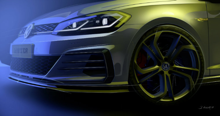 759x400 Volkswagen Golf Gti Tcr Prototype Design Sketches - Vw Sketch