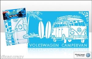 300x194 Official Volkswagen Tea Towel, Vw Surf Sketch Blue Camper Van - Vw Van Sketch